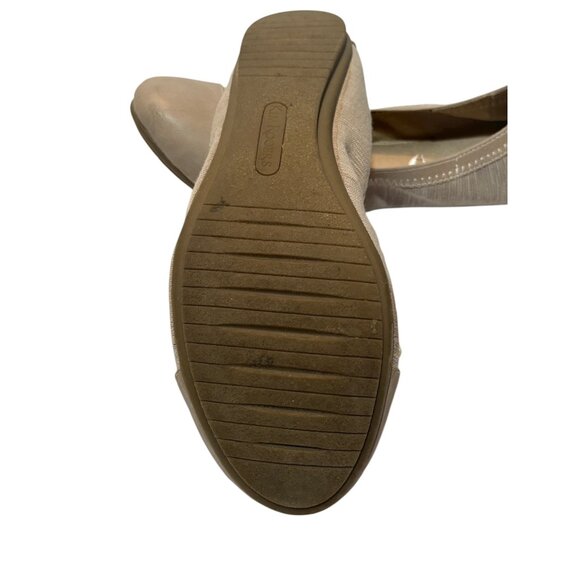 Kim Rogers Womens Oatmeal Adabella 2 Ballet Flats Size 8.5 Medium Faux Leather & - Picture 10 of 10